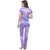 Delhi Seven Purple Women's Poly Satin Nightsuit Sets - Design 2