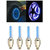 AutoSun-Car Tyre LED Light with Motion Sensor - Blue Color ( Set of 4)Chevrolet Spark
