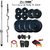 Protoner Weight Lifting Home Gym 65 Kg + 4 Rods (1 Curl) + Gloves + Rope+ Wrist band
