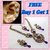 Buy 1 get 1 free purple drop kundan necklace set