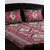 Vivid Rajasthan Sanganeri Printed Premium Cotton Double Bedsheet (3 Pcs)