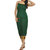 Ask For Fashion - Classy Camisole & Harem Set (Dark Green)