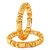 VK Jewels Gold Plated Bangles- BG1030G 