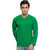Clifton Men's Basic Dk. Green T Shirt Full Sleeve V Neck