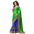 Firstloot Blue Color Faux Georgette Embroidered Party Wear Saree