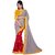 Firstloot Red Color Chiffon Printed Casual Wear Saree