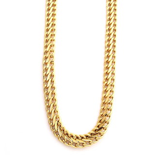 Buy The Jewelbox Gold Plated Broad Groovy Mens Heavy Chain Long 22 Inch ...