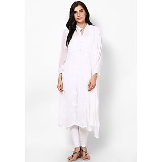 plain white kurtis online