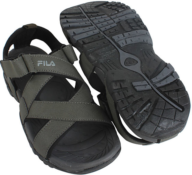 Fila Men's Pacific Olive Rubber Sandals and Floaters