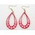 Beautiful Paper Quilling Earrings Red 2 Set