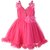 Babyhug Singlet Sequins Bodice Party Wear Frock Pink