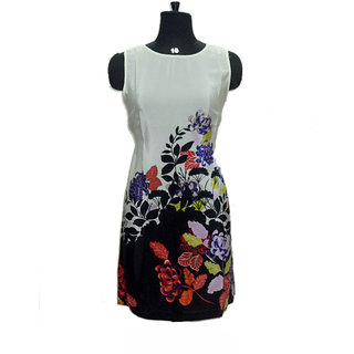 Floral Printed Round Neck Casual Wear Yash Tunic Elegant Dress