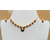 Pink Coral Flower & Jade Leaf Setted Designer Necklace & Earring Set (4620)