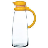 Pasabahce Clear Glass 1420 Ml Basic Jug With Yellow Handle