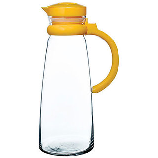 Pasabahce Clear Glass 1420 Ml Basic Jug With Yellow Handle