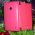 Nokia Lumia 520 Leather Flip Cover Case and Hard Back Cover - Pink
