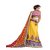 Suchi Fashion Yellow and Orange Net and Jacquard Lehenga Saree
