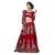 Suchi Fashion Red Velvet and Net Heavy Embroidery and Diamond work Lehenga Saree
