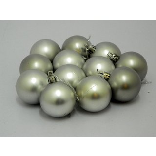Beautiful Christmas Tree Decorative Hanging Balls Set Of 12 Silver