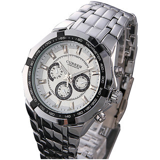 CURREN 8084 Fashion Military Men Sports Wrist Watch Full Steel