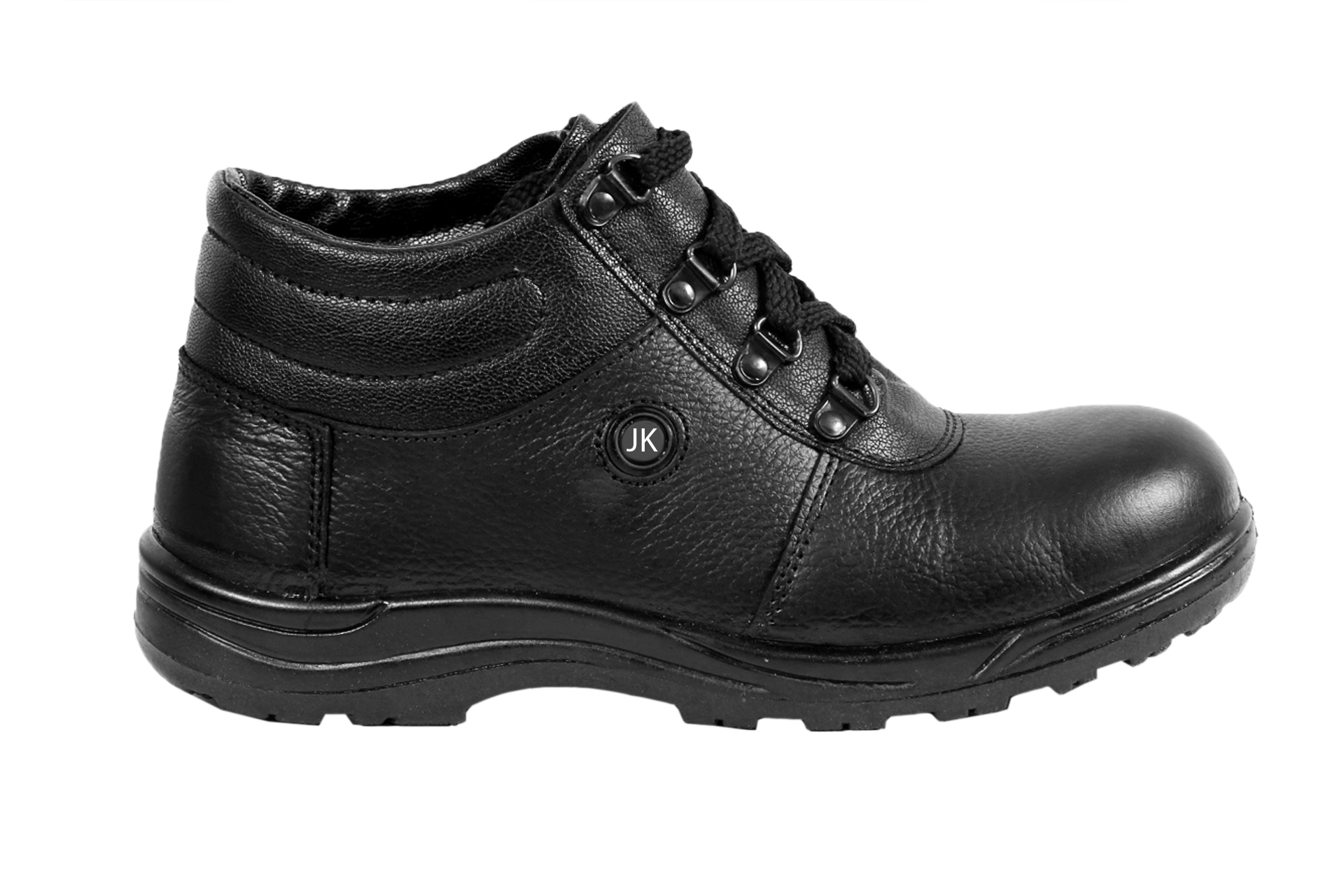 Buy JK Steel Men's Black Genuine Leather Safety Shoes Online ₹779
