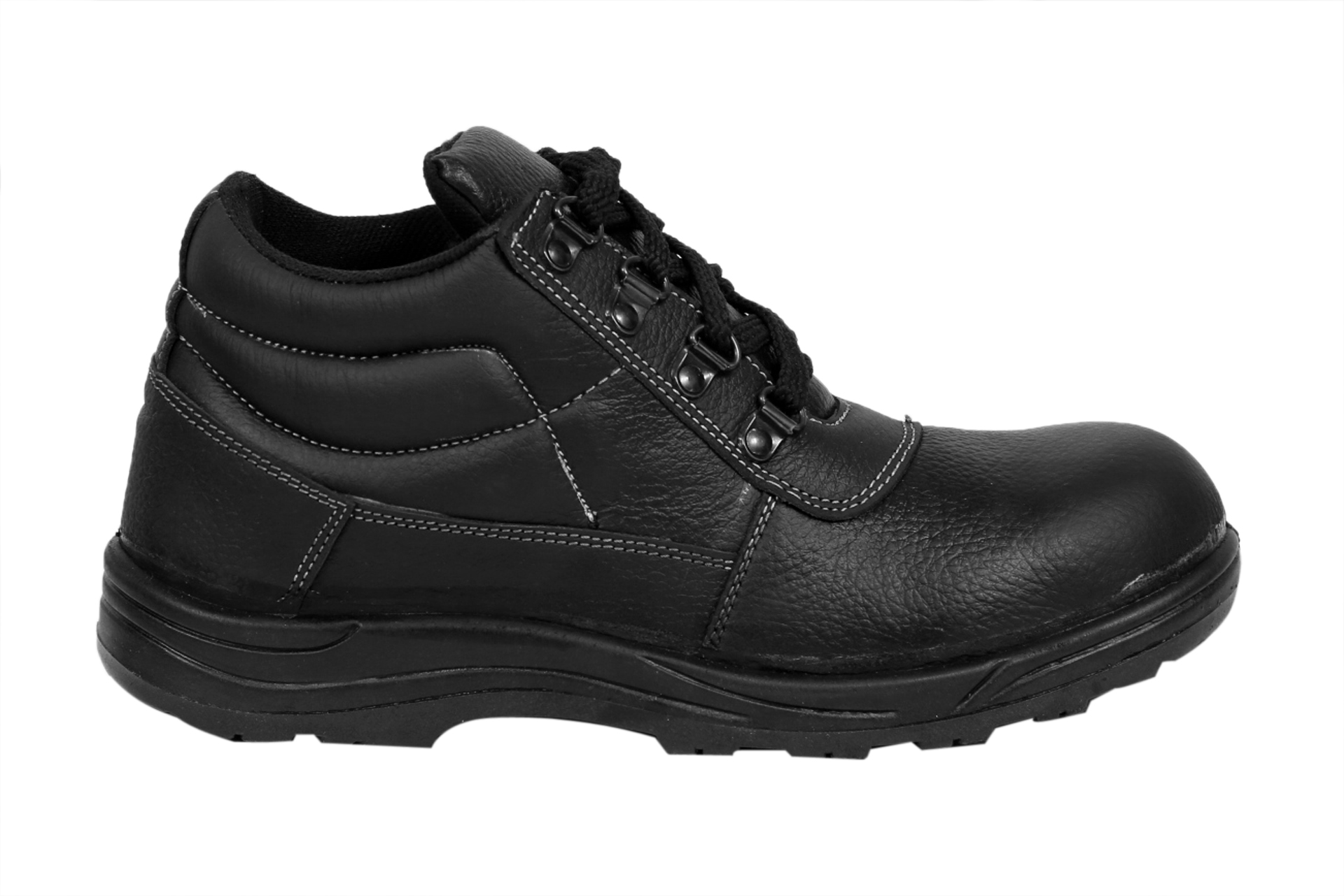 Buy JK Steel Men's Black Genuine Leather Safety Shoes Online @ ₹779 ...