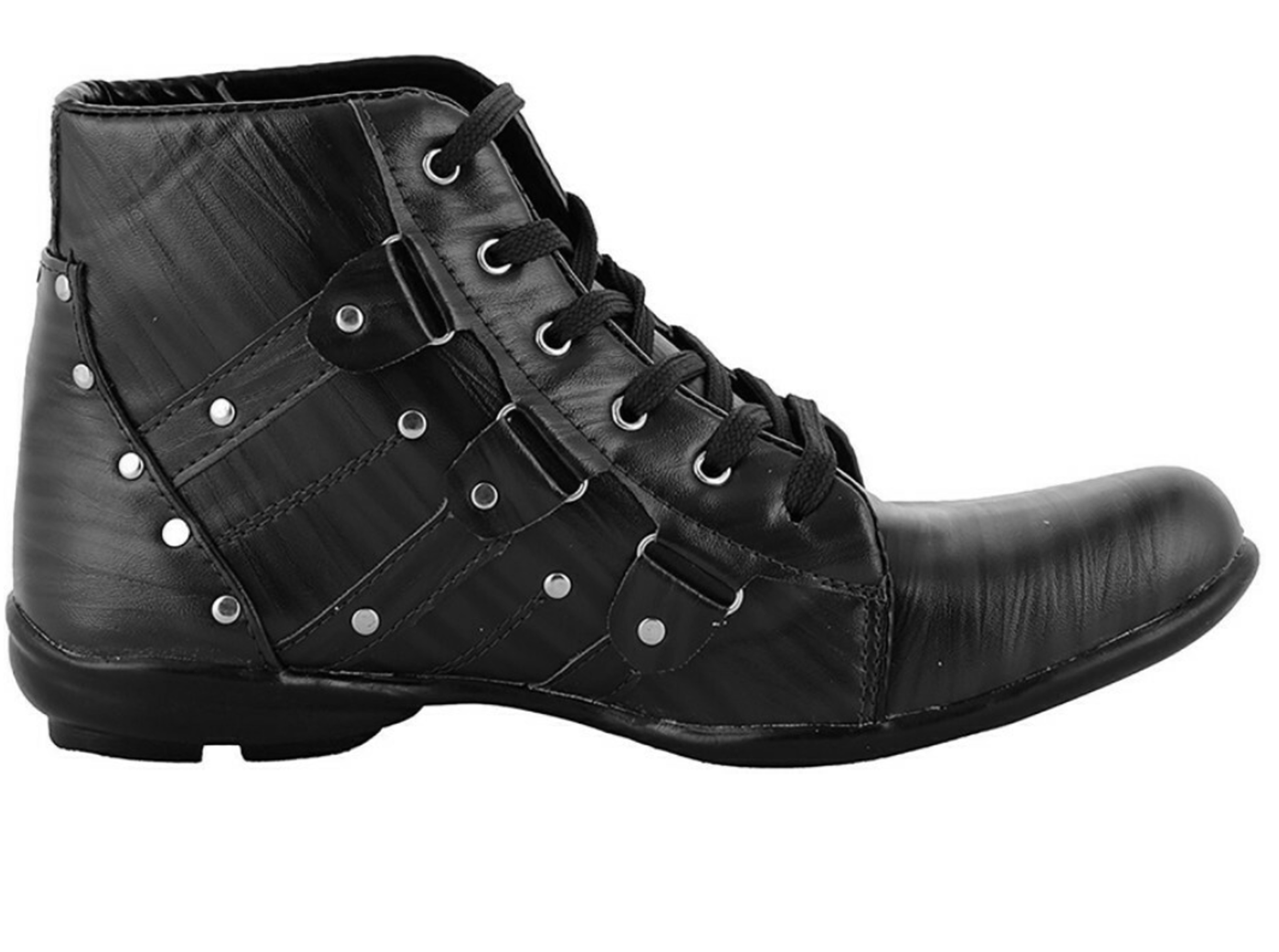 Buy Adiso Men Black Laceup Boots Online ₹643 from ShopClues