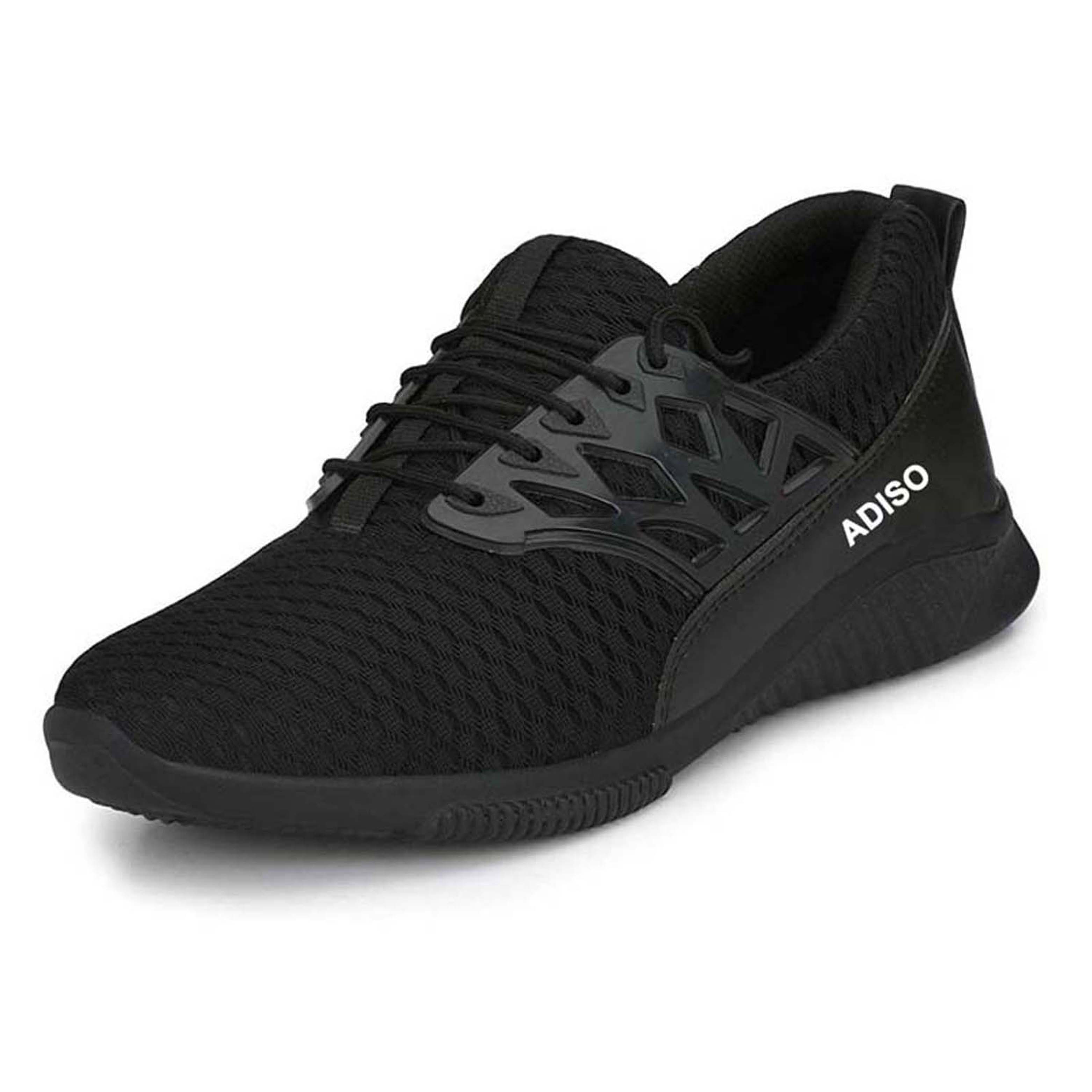 Buy Adiso Men's Black Sports Shoes Online @ ₹499 from ShopClues