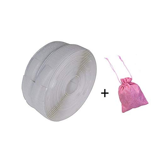 Buy Vardhman Strong Self Adhesive Backing Hook amp Loop Fastner tape (White) 5 mts pack 20 mm