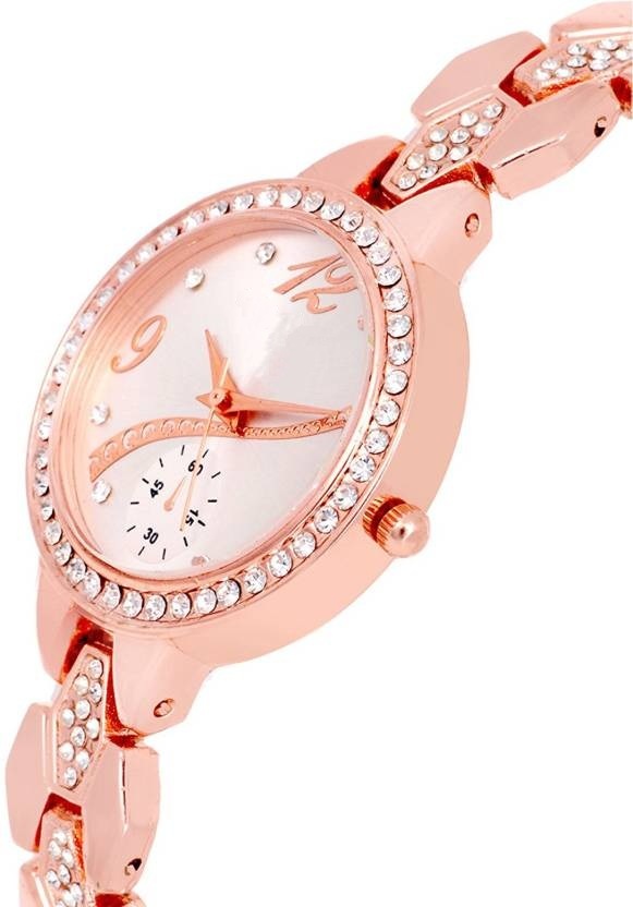 Buy Stainless Steel Copper Chain Wrist Watch for Women 6 month warranty