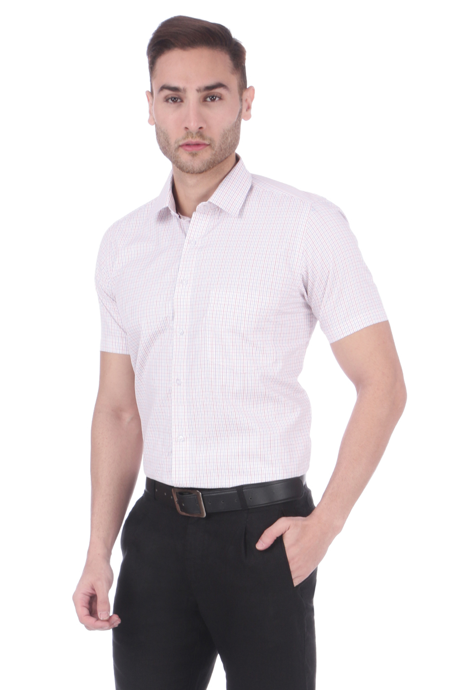 Buy Dudlind Men's Shirt - Formal Shirt - Checkered Shirt - Half Sleeves ...
