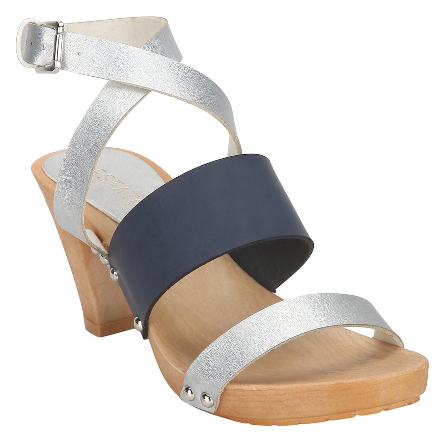 silver open toe stilettos