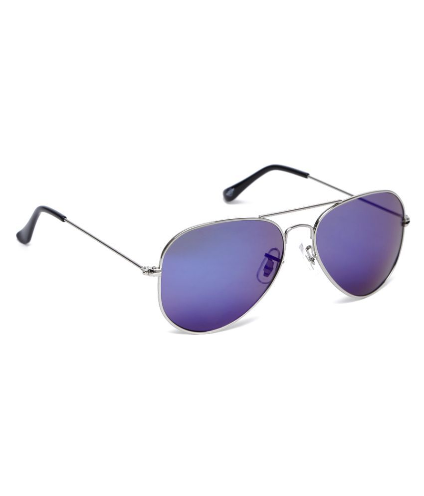Buy Aligatorr Stylish Sky Blue Double Shade Aviator Sunglasses Online ...