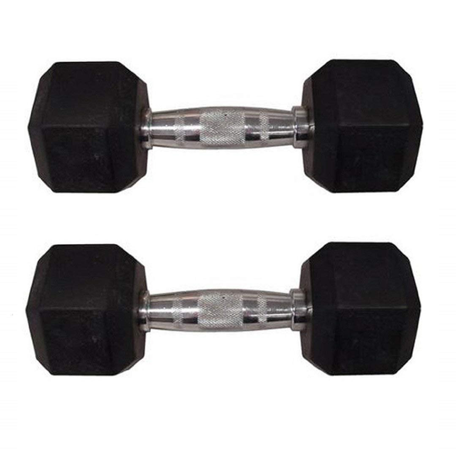 APPSS SPORTS Hex Dumbbells Home Gym Set Perfect for Build Muscles,Stamina Great Workout Exercise Range with Hand Grip 5 kg Pack of 2
