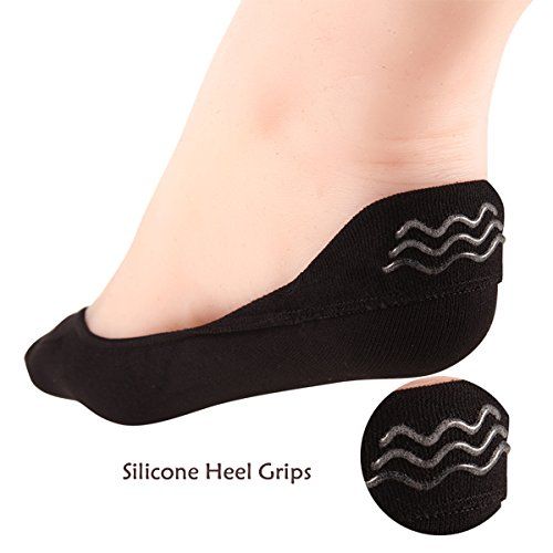 Buy DDH Men Women Solid No Show Socks With Silicone Heel Grip(Pack of 3