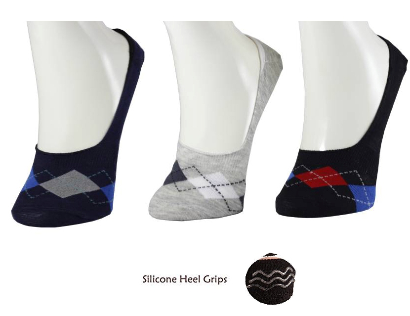 Buy DDH Men Women Solid No Show Socks With Silicone Heel Grip(Pack of 3