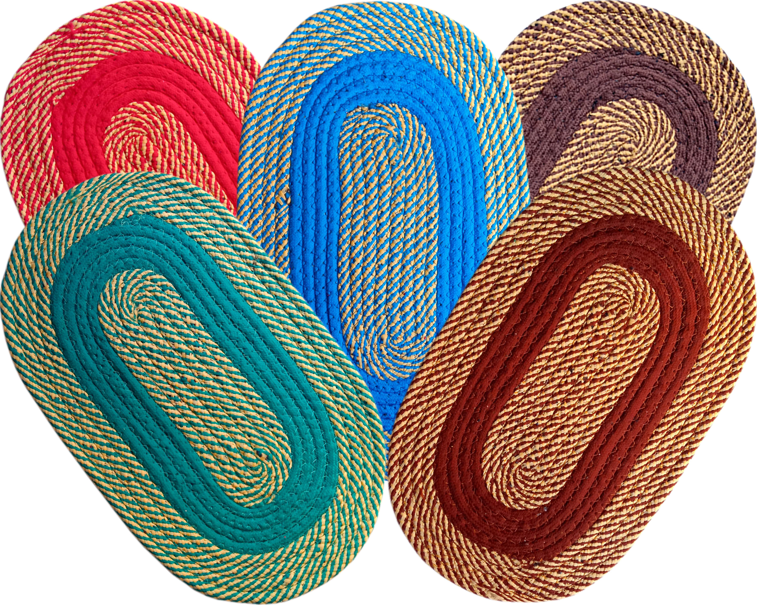 Buy SHF Multicolor Cotton Door Mats (33x53 cm) Pack Of 5 Online ₹349 from ShopClues