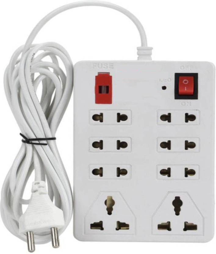 Buy EXTENSION BOARD 2MTR CORD WITH FUSE SAFETY Online ₹299 from ShopClues