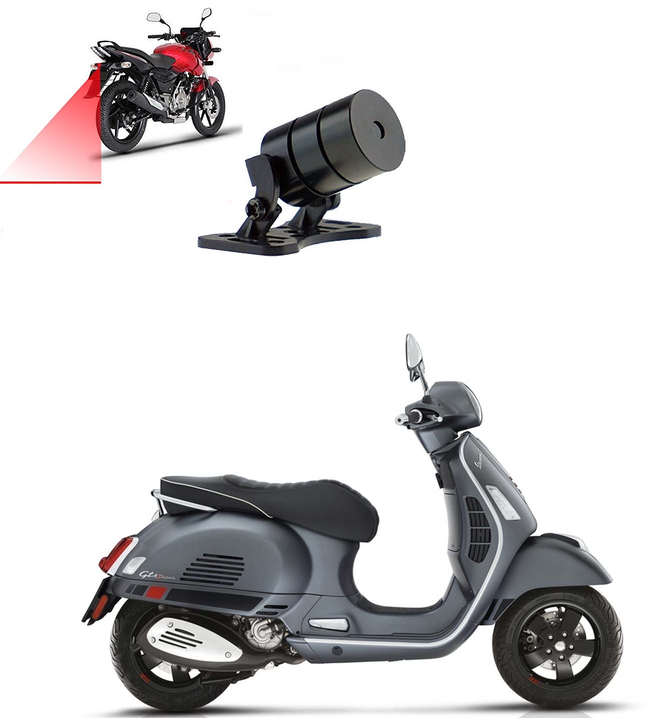 Buy Auto Addict Scooty Styling Led Laser Safety Warning Lights Fog Lamp
