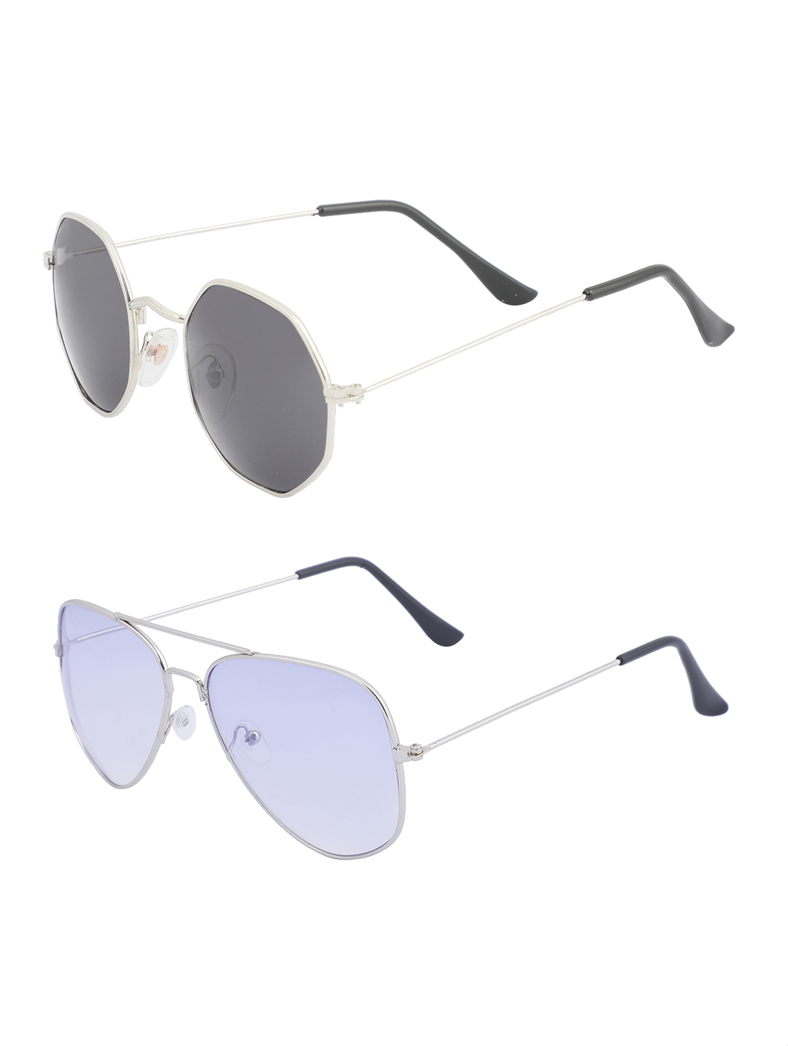 Buy Amora Aviator,Rectangular Sunglasses combo Online @ ₹499 from ShopClues