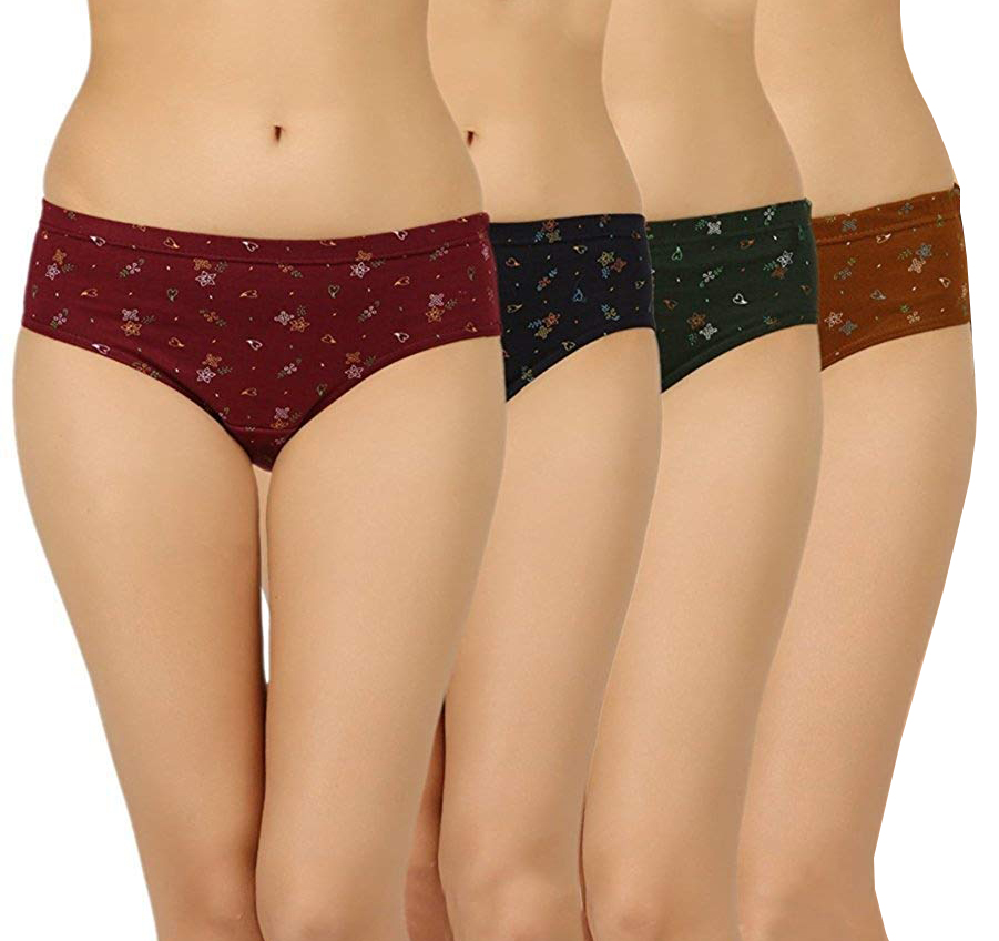 Buy Girls Touch Ladies Printed Panties Pack Of 4 Assorted Color Online ₹479 From Shopclues 5317