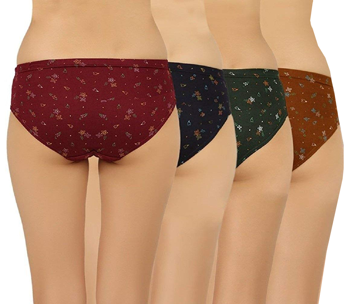 Buy Girls Touch Ladies Printed Panties Pack Of 4 Assorted Color Online ₹479 From Shopclues 9943