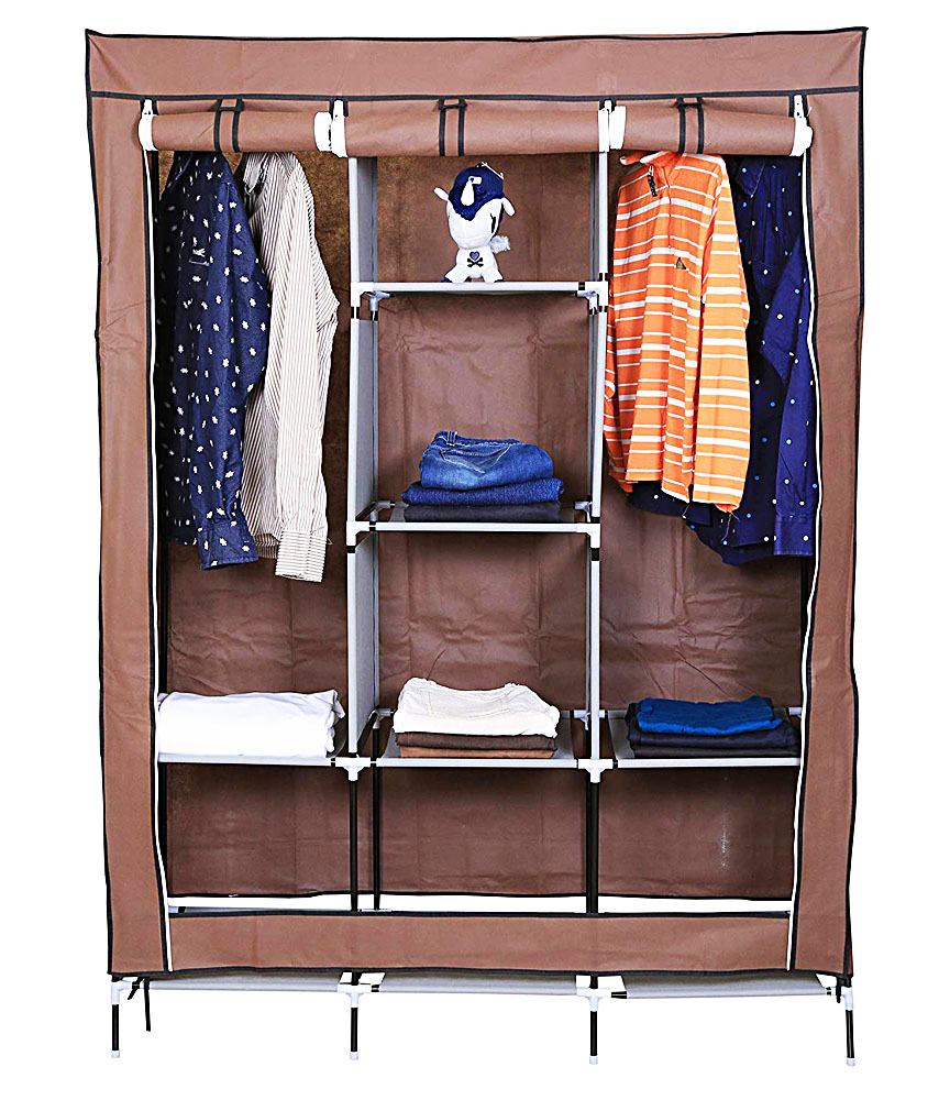 Buy Shopper52 Fancy Portable Fabric Collapsible Foldable Clothes Closet