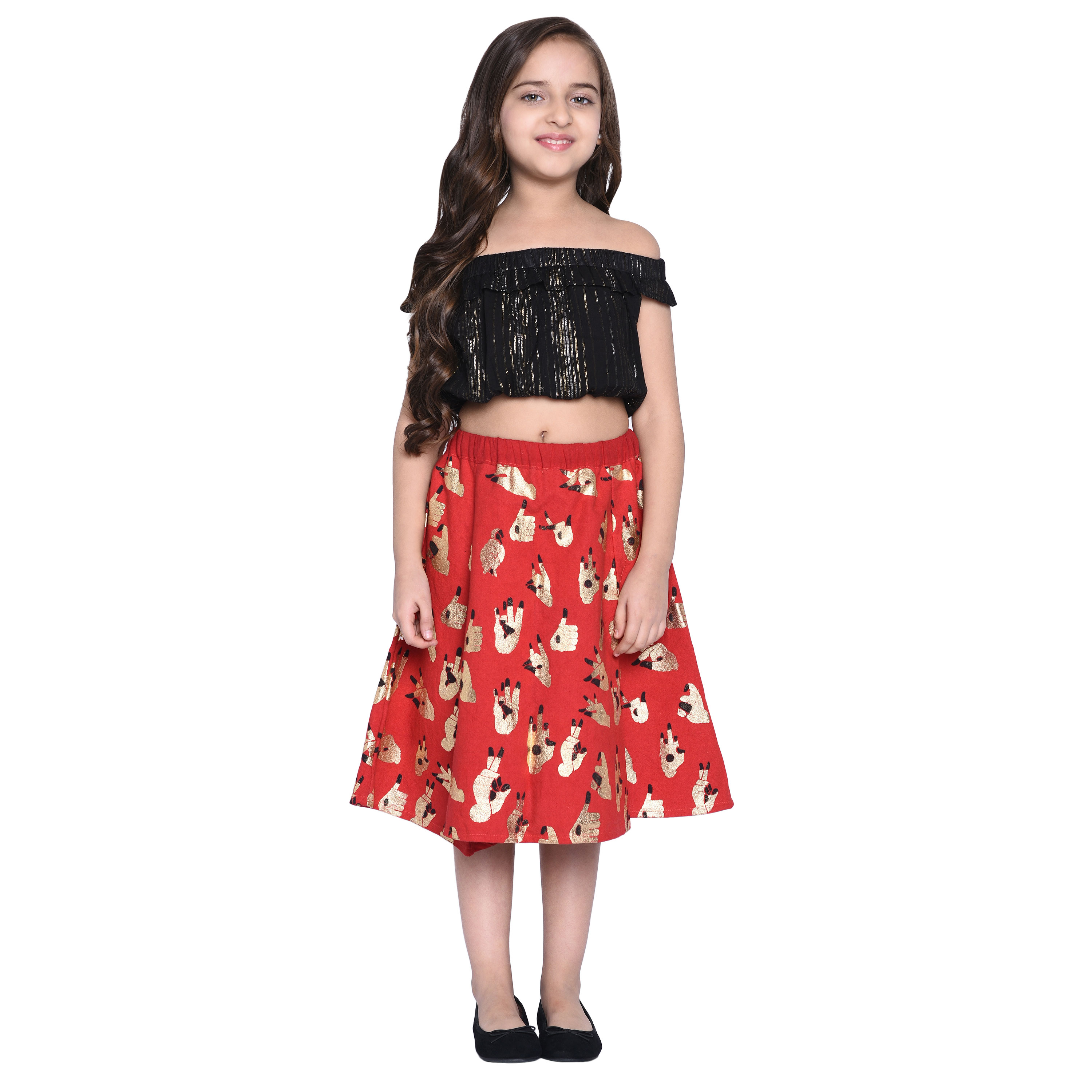 Buy Klara Crop Top Skirt Set For Girls Online Get 60 Off