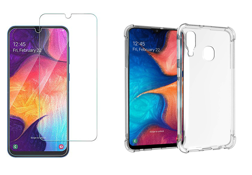 Buy Samsung Galaxy A20 TPU Transparent Back Cover With Free Unbreakable