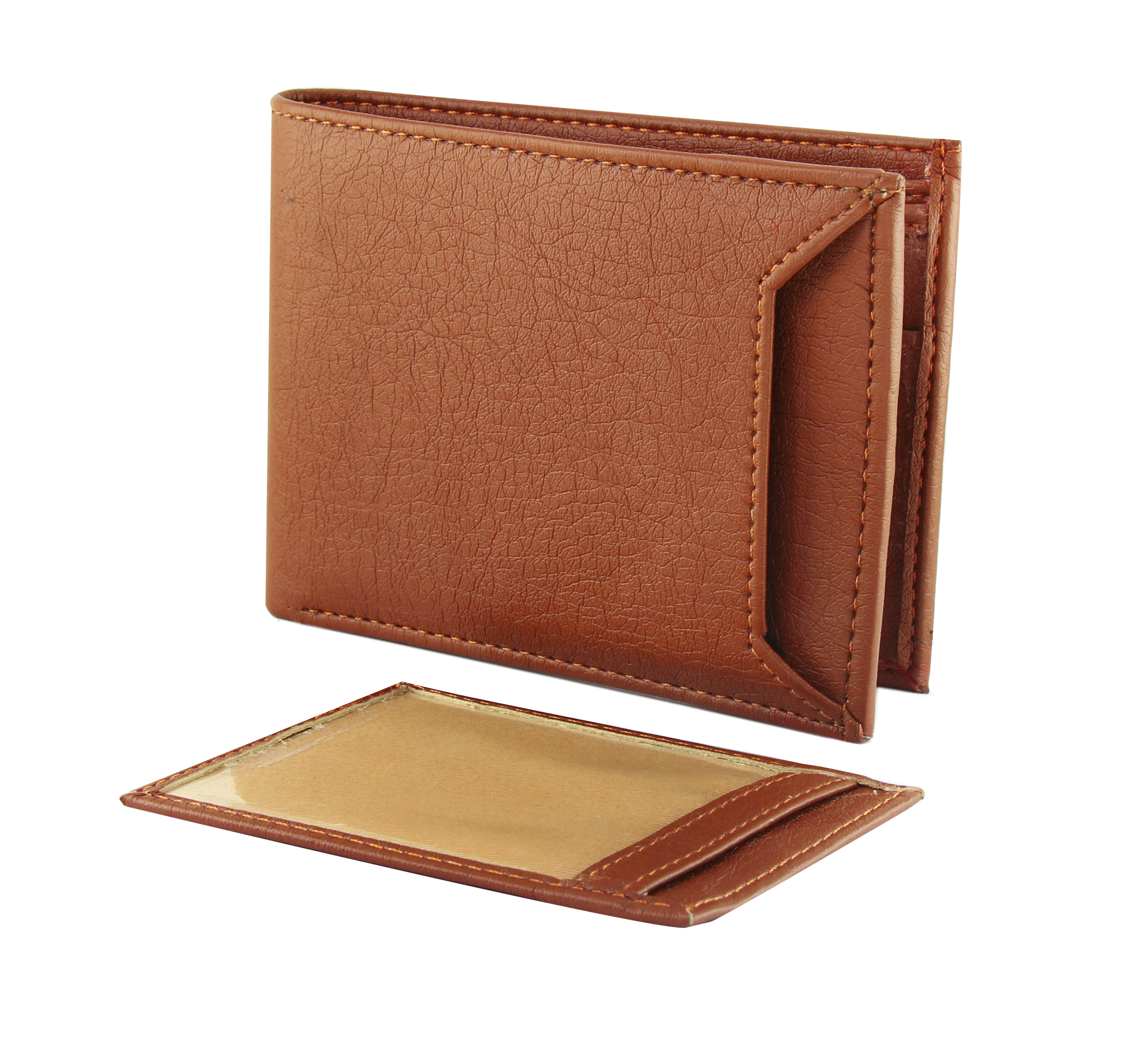 Buy Avyagra Brown detachable card holder Leatherite Bi-fold Wallet for ...