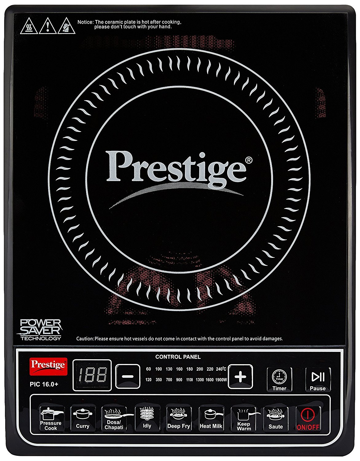 Buy Prestige PIC 16.0+ 1900 Watt Induction Cooktop with Push button