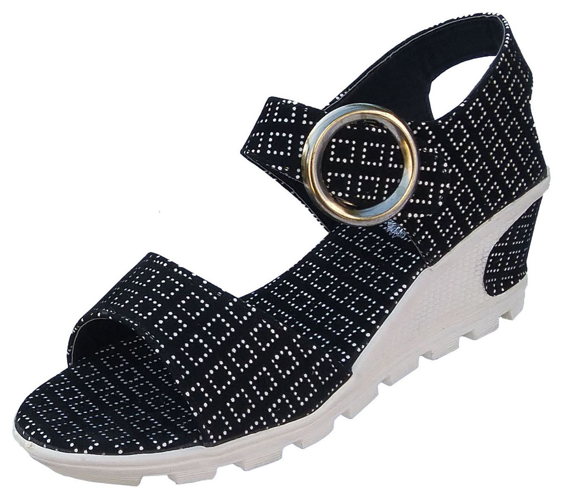 women black wedge heels