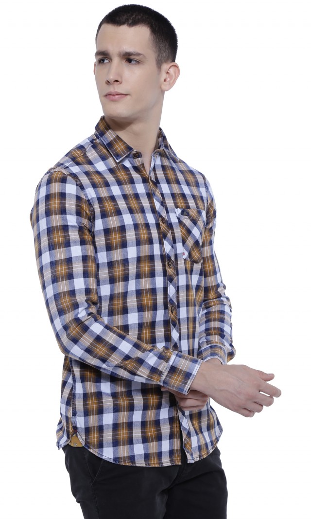 Buy Risque 100 COTTON Men's Casual Shirt Online @ ₹649 from ShopClues