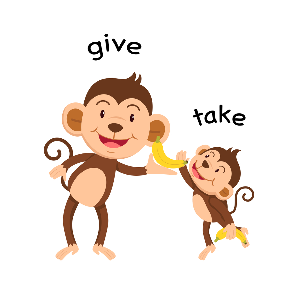 Buy Difference Between Give And Take Alphabets And Numbers Wall Sticker 